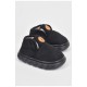Капці дитячі чорного кольору на хутрі 190100L