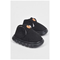 Капці дитячі чорного кольору на хутрі 190101L
