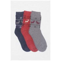 Набор носков женских махровых 3 штуки 190304L