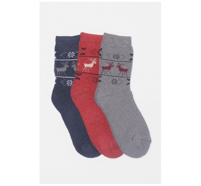 Набір шкарпеток жіночих махрових 3 штуки 190304L