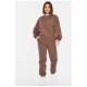 Спортивний костюм жіночий коричнивого кольору 190642L