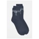 Шкарпетки чоловічі махрові темно-синього кольору 190669L