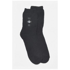 Шкарпетки чоловічі махрові чорного кольору 190684L Шкарпетки чоловічі махрові чорного кольору 190684L