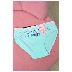 Трусики дитячі для дівчинки зеленого кольору з малюнком 190718L
