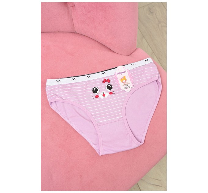 Трусики дитячі для дівчинки фіолетового кольору з малюнком 190743L