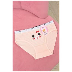 Трусики дитячі для дівчинки персикового кольору з малюнком 190744L