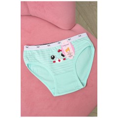 Трусики дитячі для дівчинки зеленого кольору з малюнком 190745L