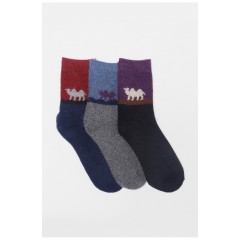 Набор носков женских махровых из ангоры 3 штуки 190779L