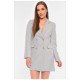 Сукня-піджак жіноча однотонна світло-сірого кольору 191004L