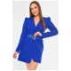 Сукня-піджак жіноча однотонна синього кольору 191014L