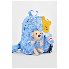 Рюкзак дитячий текстильний блакитного кольору 191213L
