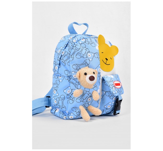 Рюкзак дитячий текстильний блакитного кольору 191213L