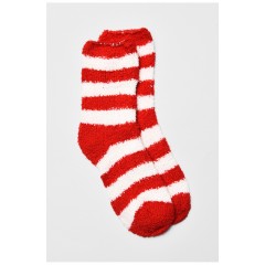 Носки женские травка красного цвета в полоску 191469L Носки женские травка красного цвета в полоску 191469L
