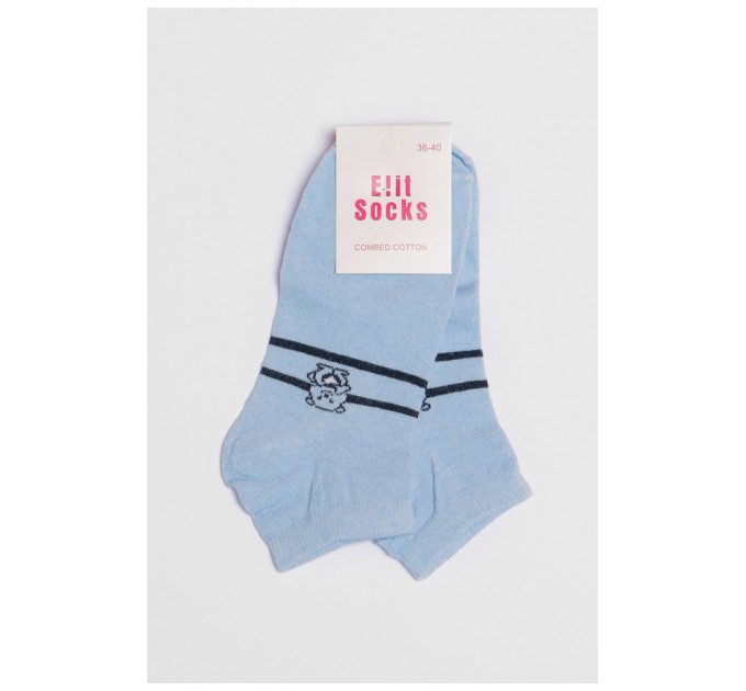 Шкарпетки підліткові блакитного кольору з малюнком 191569L