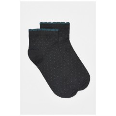 Шкарпетки жіночі демісезонні чорного кольору 192259L
