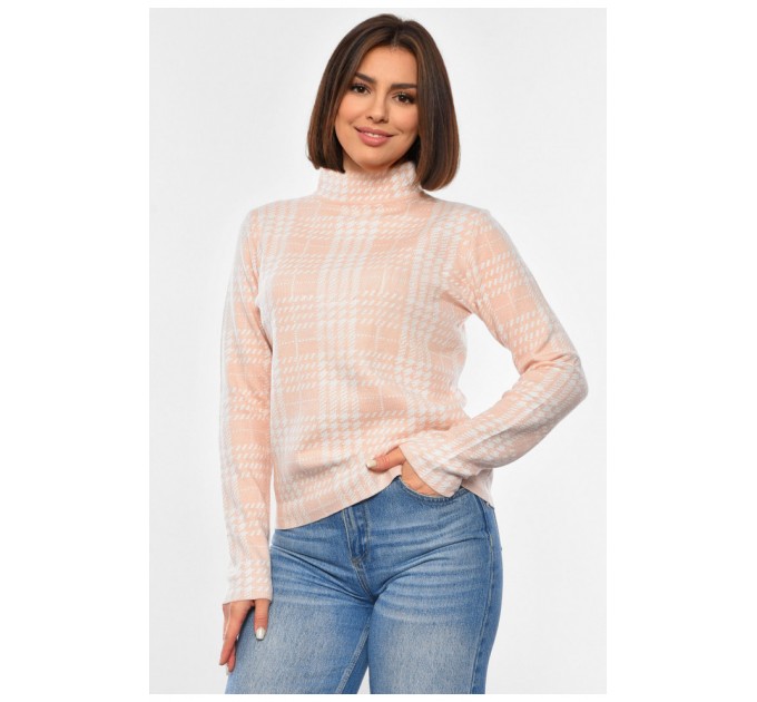 Светр жіночий персикового кольору 192410L