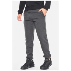 Спортивні штани чоловічі на флісі темно-сірого кольору 192589L