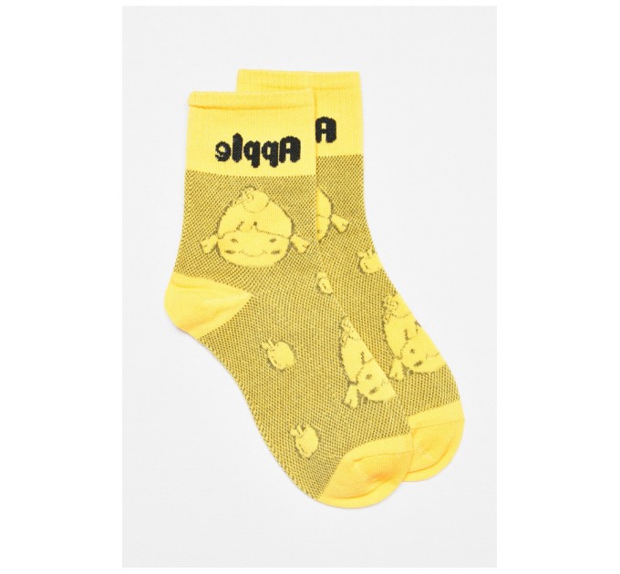 Носки детские демисезонные желтого цвета с рисунком 192894L.