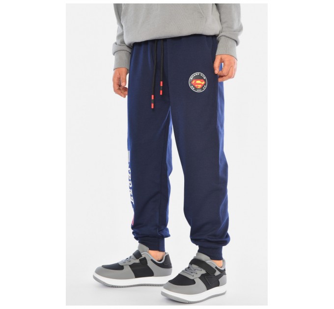 Спортивні штани дитячі для хлопчика темно-синього кольору 192932L