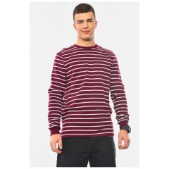 Світшот чоловічий напівбатальний на флісі бордового кольору 193018L