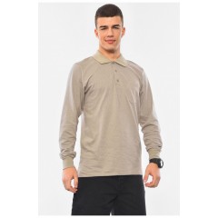 Кофта поло чоловіча напівбатальна бежевого кольору 193067L