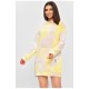 Туника-худы женская желтого цвета с принтом 193301L