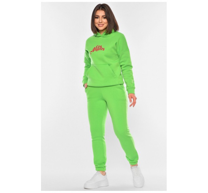 Спортивний костюм жіночий зеленого кольору 193902L