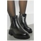 Черевики жіночі зимові чорного кольору на хутрі 193905L