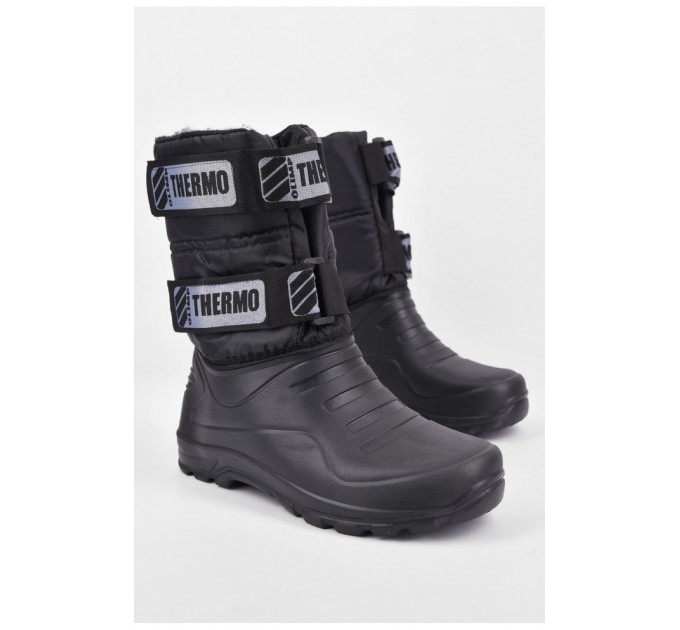 Дутики мужские пена на меху черного цвета 194165L