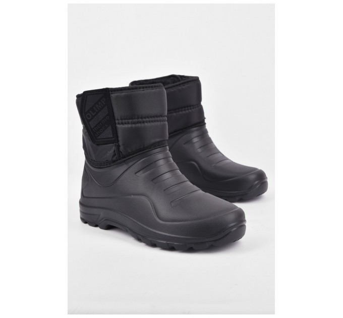 Дутики мужские пена на меху черного цвета 194166L