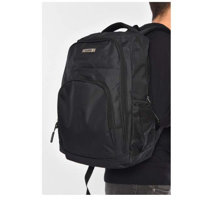 Рюкзак мужской текстильный черного цвета 194333L