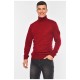 Светр чоловічий однотонний бордового кольору 194490L