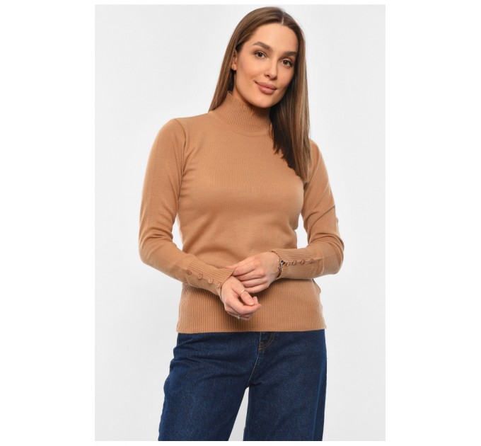 Гольф женский однотонный цвета мокко 194568L