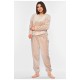 Женская пижама бежевого цвета 194572L