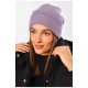 Шапка жіноча демісезонна бузкового кольору 194577L