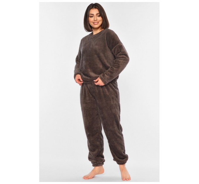 Піжама жіноча кольору моко 194581L