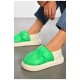 Капці домашні жіночі зеленого кольору 194780L