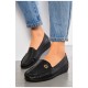 Туфлі-лофери жіночі чорного кольору 194847L