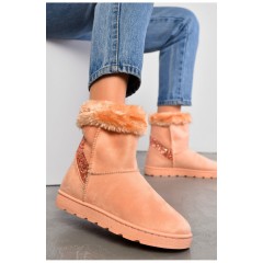 Уггі жіночі рожевого кольору штучна замша 194850L