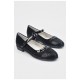 Туфлі для дівчинки чорного кольору на ліпучці 194955L