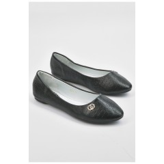 Балетки для дівчинки чорного кольору 195042L