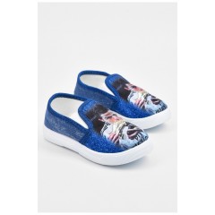 Мокасини дитячі синього кольору без застібки 195108L