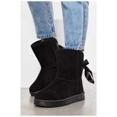 Уггі жіночі на хутрі чорного кольору 195415L