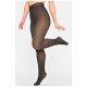Колготы женские на искусственном меху имитация кожи черно-бежевого цвета 195459L