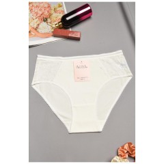 Труси жіночі напівбатальні білого кольору 195553L