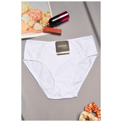 Труси жіночі напівбатальні білого кольору 195583L
