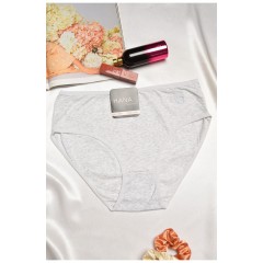 Труси жіночі напівбатальні сірого кольору 195603L