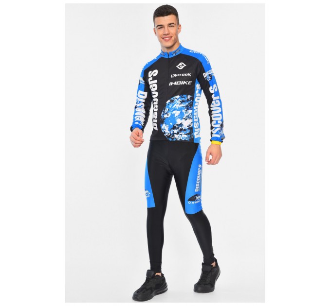 Велокостюм чоловічий чорного кольору 195638L
