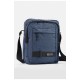 Сумка чоловіча через плече текстиль синього кольору 195754L