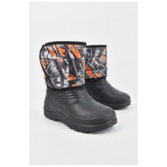 Дутики дитячі на хутрі чорного кольору 195804L